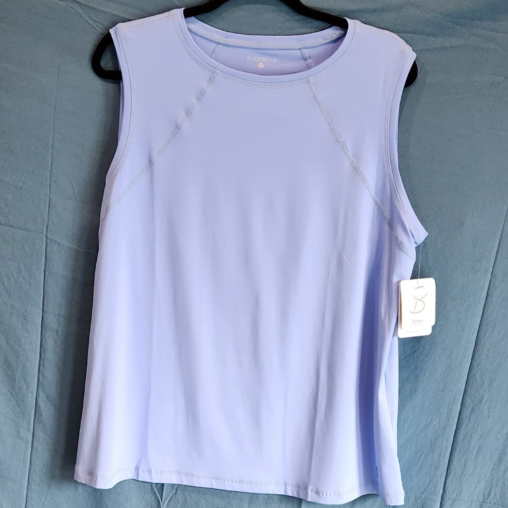 Sofibella - Nwt Women's Sleeveless Top - Uv Colors - 2x Periwinkle